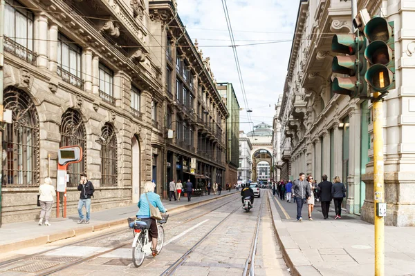 Milaan Italië September 2015 Het Dagelijks Leven Van Stad Milaan — Stockfoto