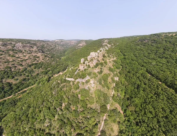 The ruins of Montfort Castle are located on a high hill in the Upper Galilee in northern Israel, the former residence of the great masters of the Teutonic Order in the 13th century