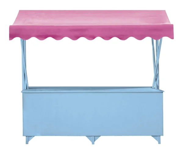 Blue Market Stand Pink Tent — Stock Photo, Image