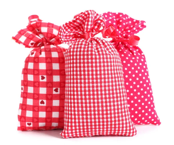 Три Красных Подарочных Пакета — стоковое фото