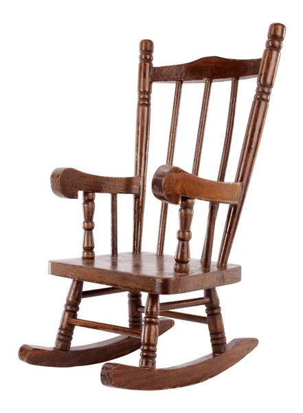 Eski Ahşap Sallanan Sandalye — Stok fotoğraf