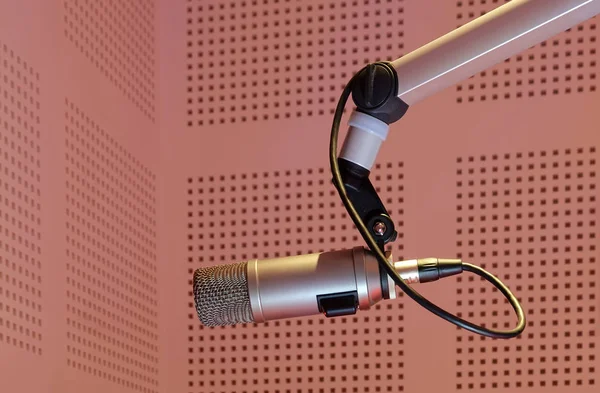Mikrofon Studion — Stockfoto