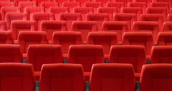 映画館の赤い席 — ストック写真