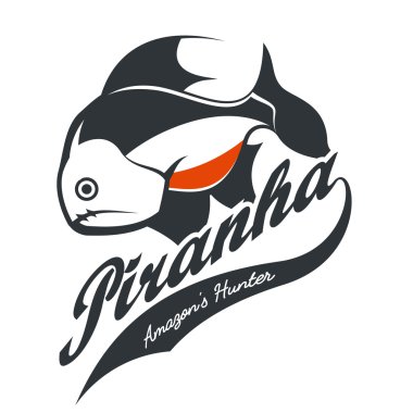 Piranha eski grunge etkisi tee baskı