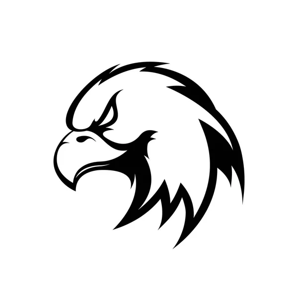 Woedend eagle sport vector logo concept geïsoleerd op witte achtergrond — Stockvector