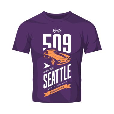 Vintage spor araç vektör logo kadar koyu t-shirt sahte izole.