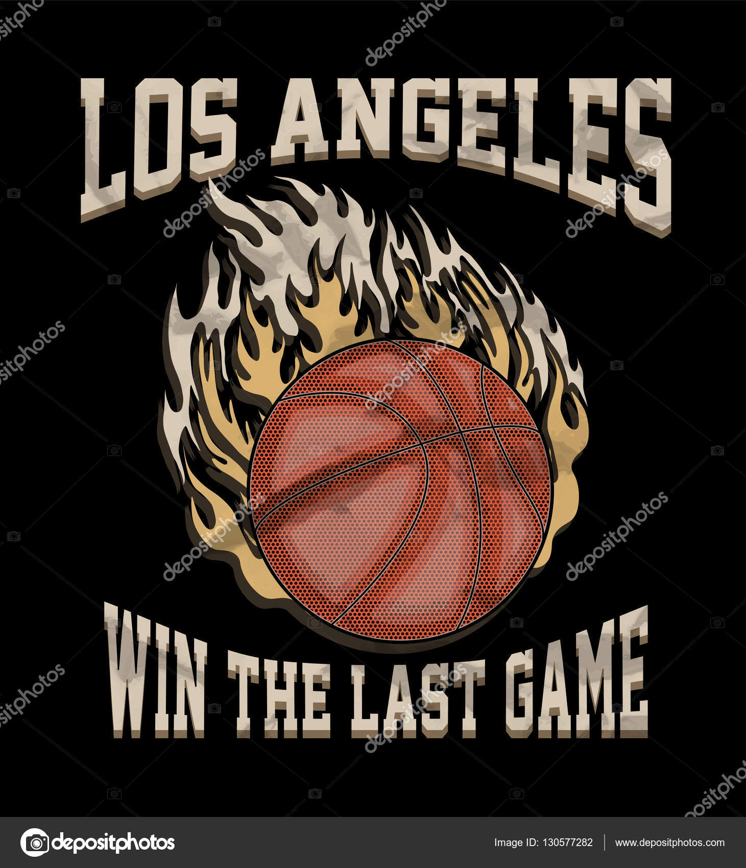 Logotipo da equipe de basquete de Los Angeles imagem vetorial de VECTURE©  130577282