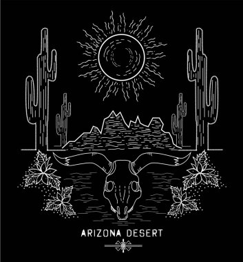 Arizona Çölü yazdırma 