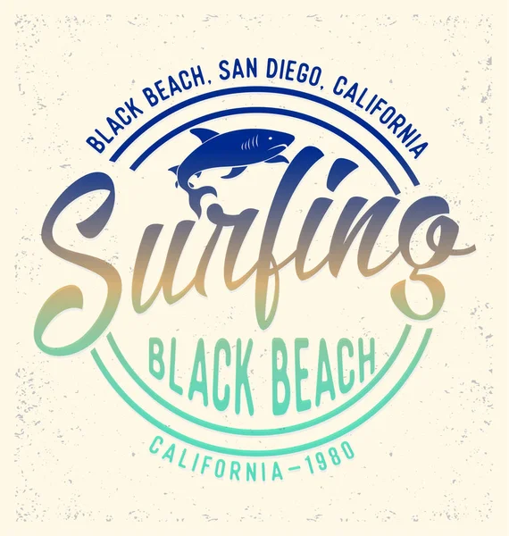 Logotipo de color del surf — Archivo Imágenes Vectoriales