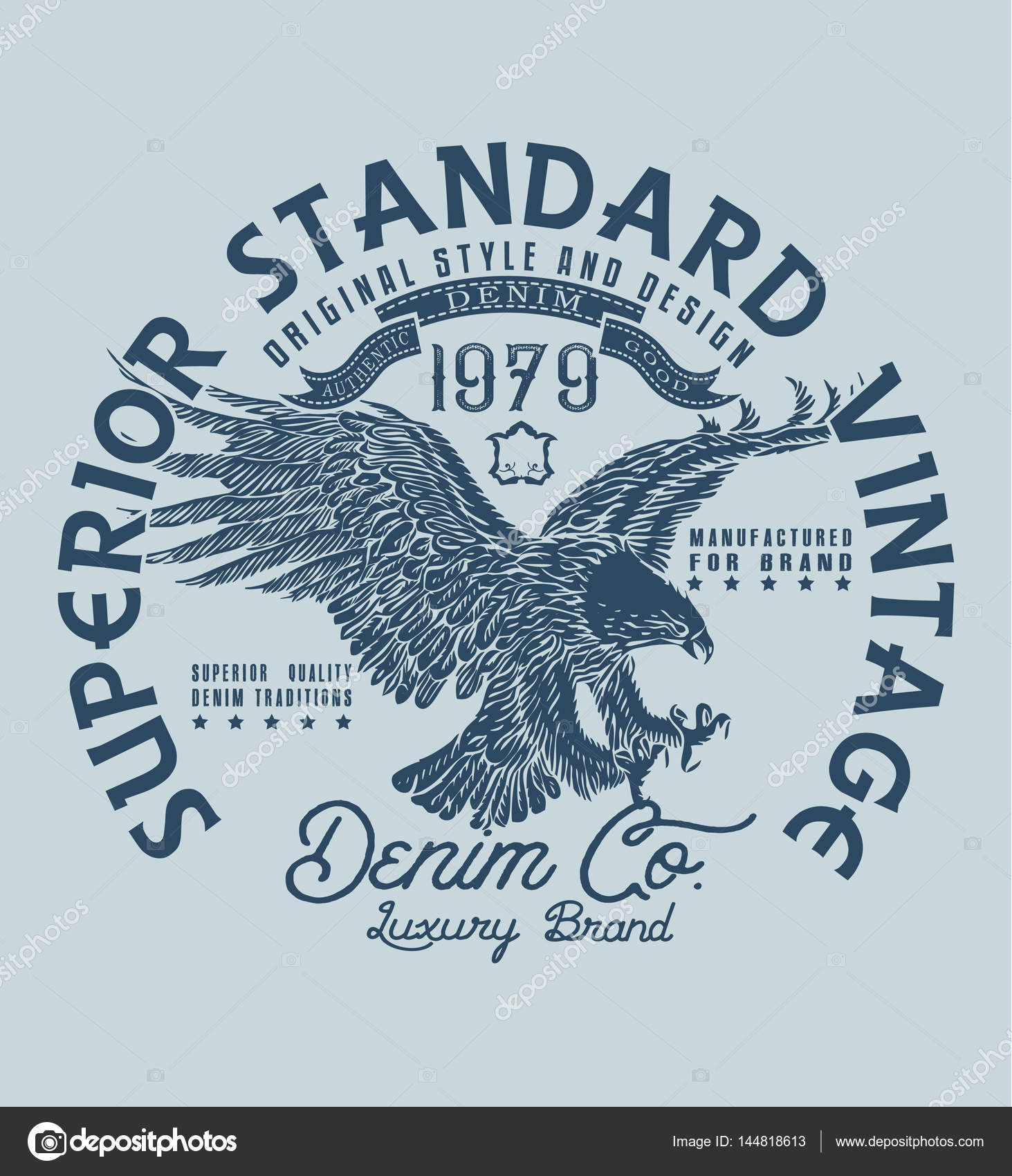 Vintage Denim company logo Stock Vector by ©VECTURE - Main Image