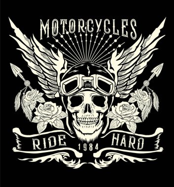 Motosiklet dövme Sanat logo