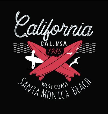 Santa Monica Beach poster