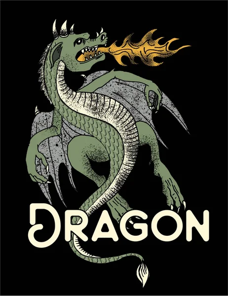 Fairy tail dragon — Wektor stockowy
