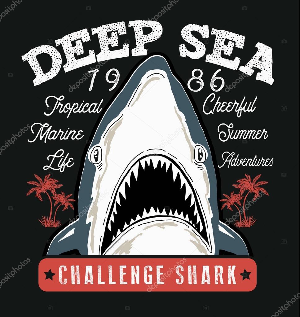 Challenge shark poster