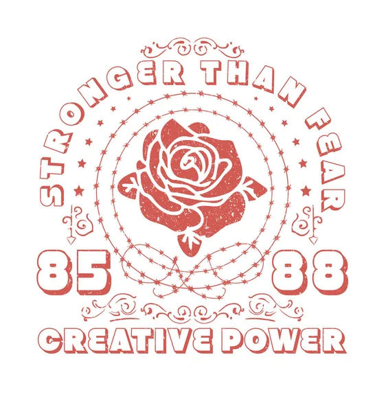 Дизайн Татуировки Розы Векторный Дизайн — стоковый вектор