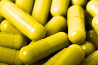 tıbbi hap ve kapsül desen beyaz arka plan üzerinde. düz yatıyordu, en iyi görünümü.