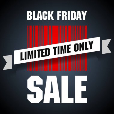 Siyah Cuma barkod ile sınırlı bir süre satılık.