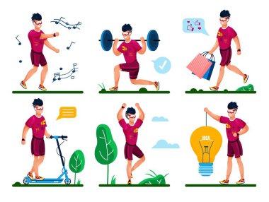 Man Life Rutini, Fitness Eğitim Vektörü Kavramları