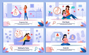 Relationships, Health in Pregnancy Vector Posters
