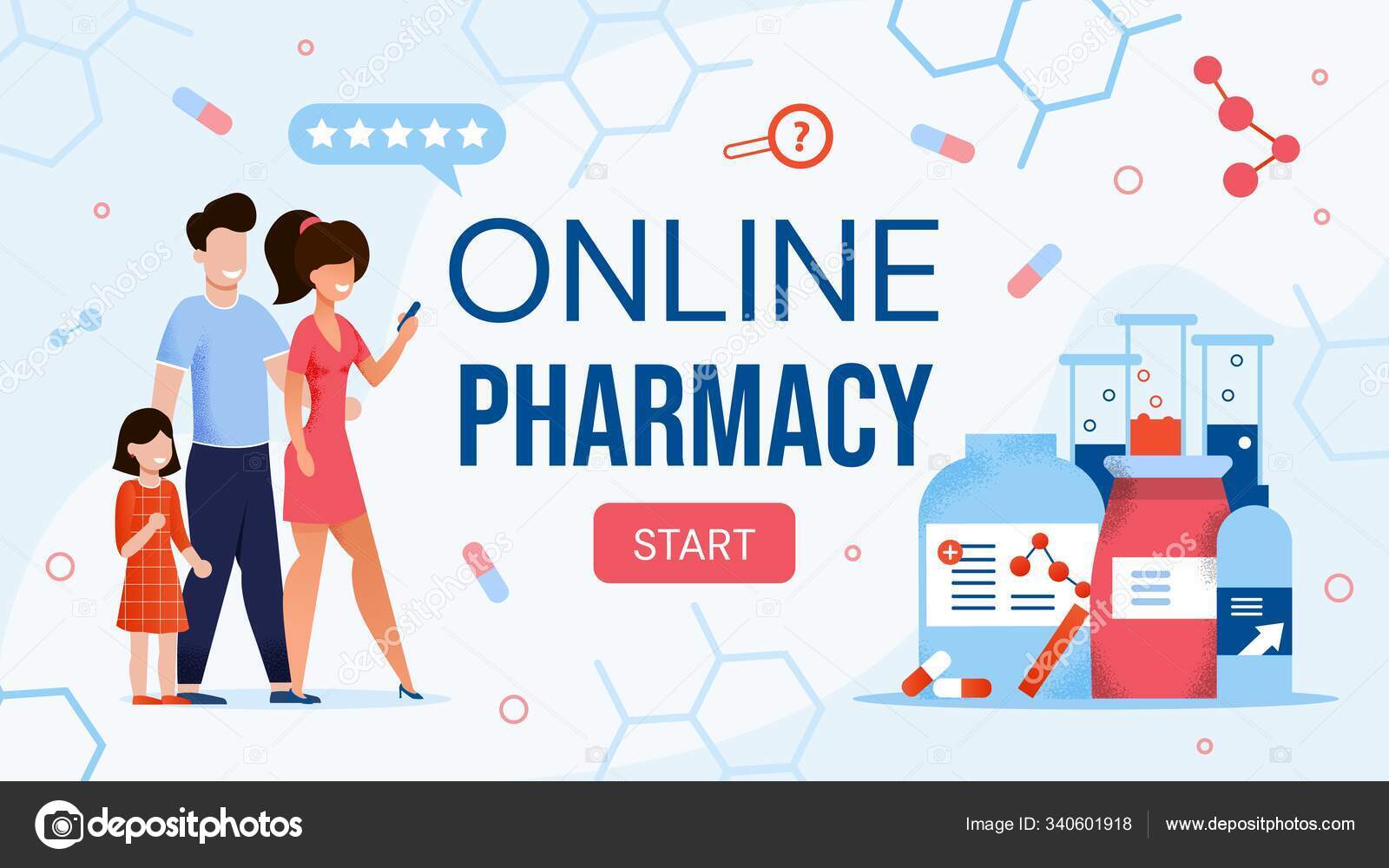 depositphotos 340601918 stock illustration online pharmacy shop e commerce