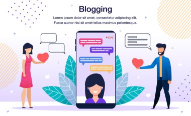 Social Network Audience Vector Poster Template