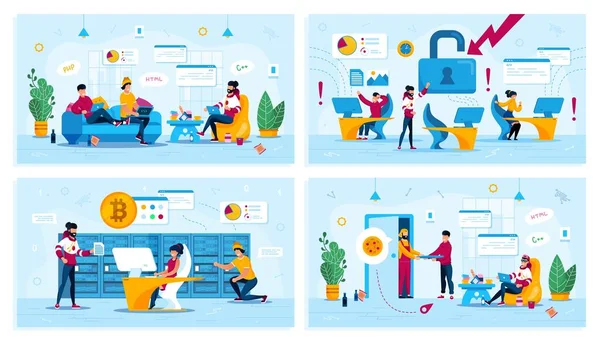 Serbest ve Ofis Çalışması Düz Vektör Kavramları Ayarlandı