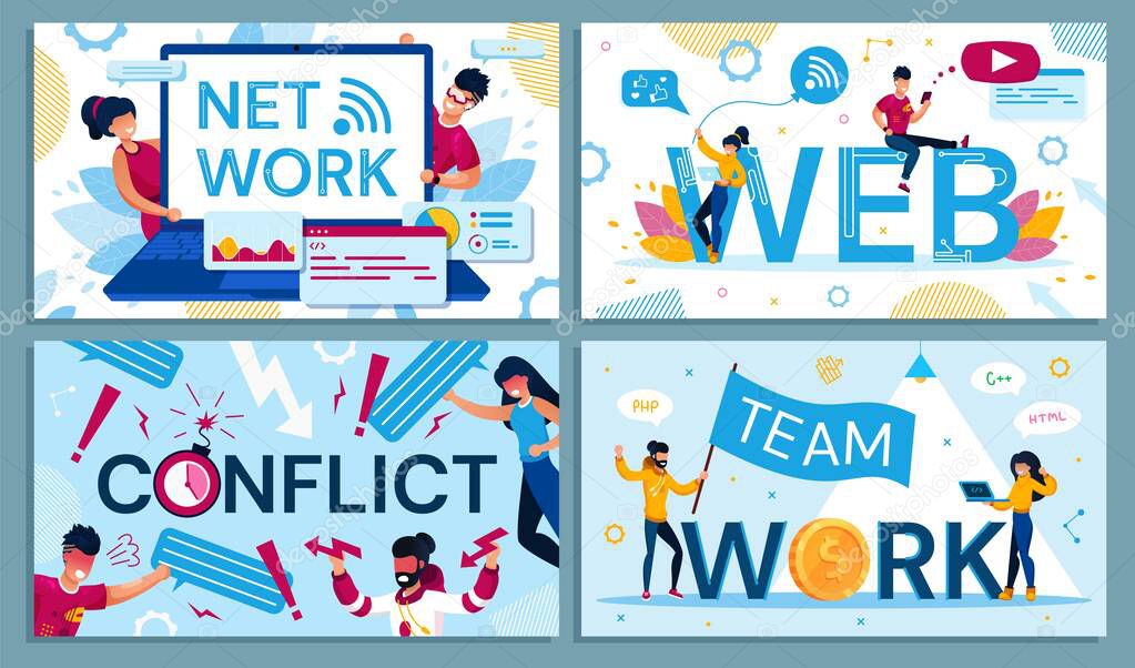 Net and Web Connection, Team Work, Conflict Set