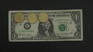 10 miktarında 10 ruble para adet 1 dolar geçerli oranı üzerinde yerleştirilir
