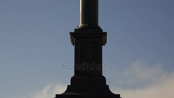 军事荣耀 Petropavlovsk 市堪大理石纪念碑 — 图库视频影像