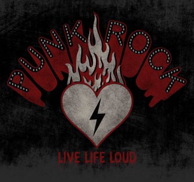 moda grafik tasarım ile rock sloganı punk rock t-shirt için siyah arka plan üzerine