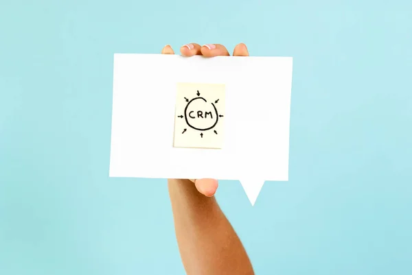 Customer Relationship Management Crm Concept Speech Bubble — Stock Photo, Image