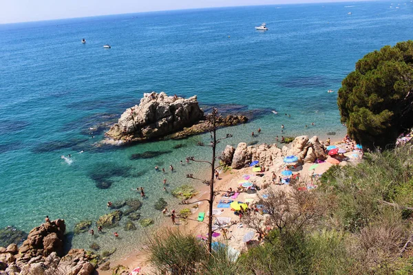 Sant Pol de Mar Plaża Costa Brava — Zdjęcie stockowe