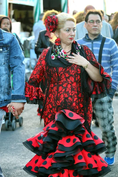 Feria de Abrilフラメンコファッション — ストック写真