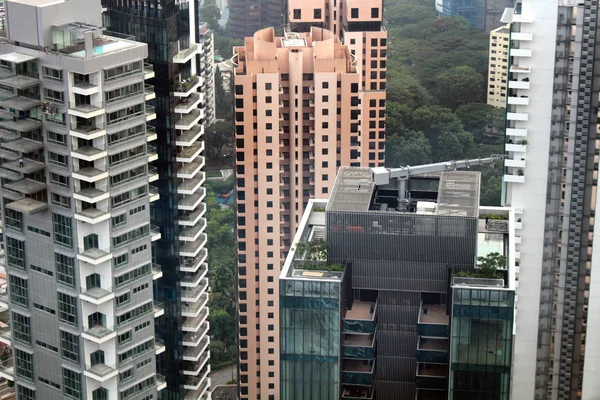 Σιγκαπούρη ορίζοντα ουρανοξύστες — Φωτογραφία Αρχείου