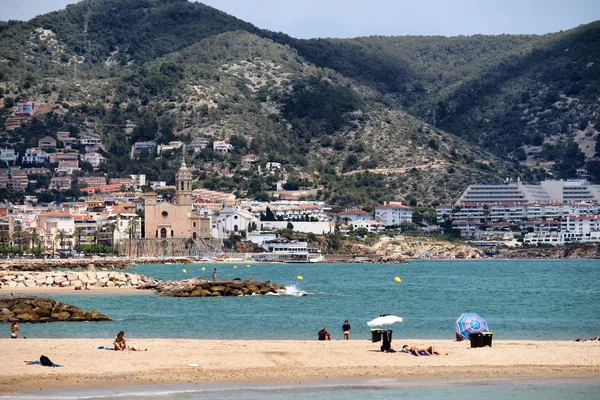 Sitges Beach, Španělsko — Stock fotografie