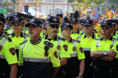 Barcelona'da terörizme karşı tezahürü