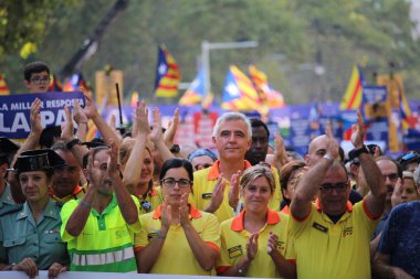 Barcelona'da terörizme karşı tezahürü