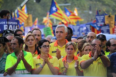 Barcelona'da terörizme karşı tezahürü