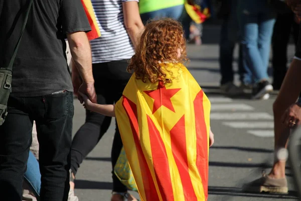 Katalan Bağımsızlık için gösteri, katılan insanlar