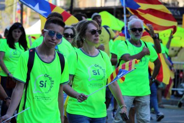 Catalonia bağımsızlığı için miting