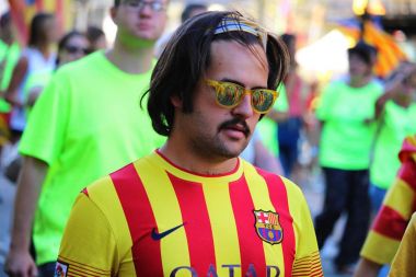 Catalonia bağımsızlığı için miting