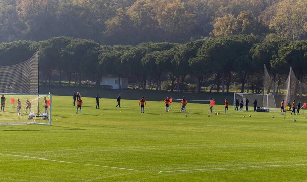 Wuhan Zall Football Club training, Sotogrande, Španělsko — Stock fotografie