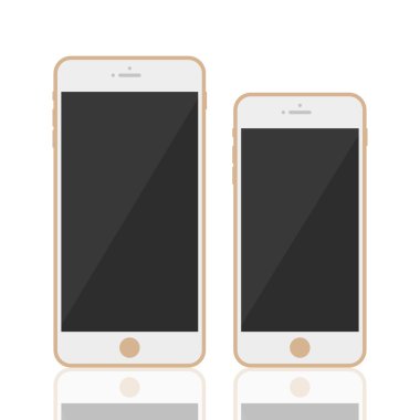 Yeni düz stil siyah renk cep telefonu akıllı telefon koleksiyonu.
