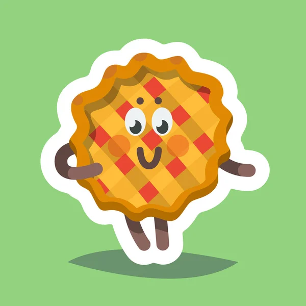 Emoticon Icon Flirty Sweet Pie — Stock Vector