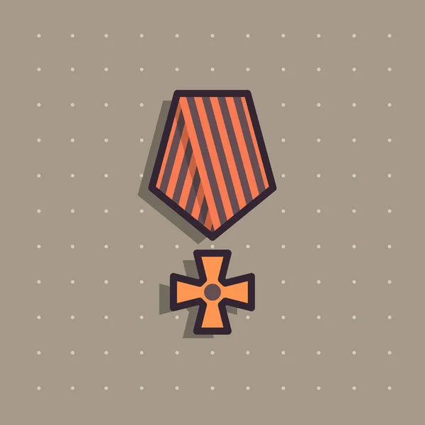 Simgesi genel Hatıra Ödülü madalya. — Stok Vektör