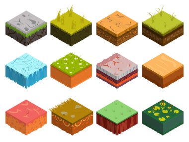 Isometric Toprak Katmanları