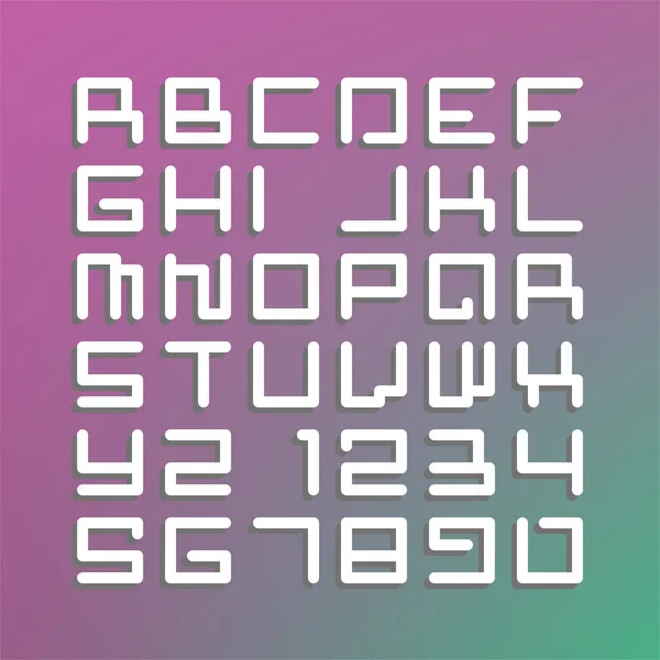 Modern astro font. Latim — Vetor de Stock