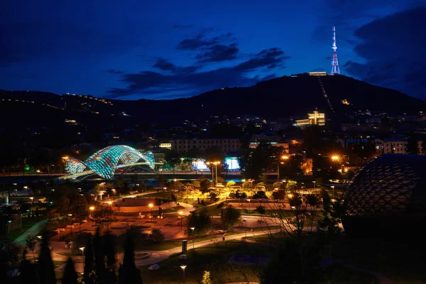 Night view of Tbilisi