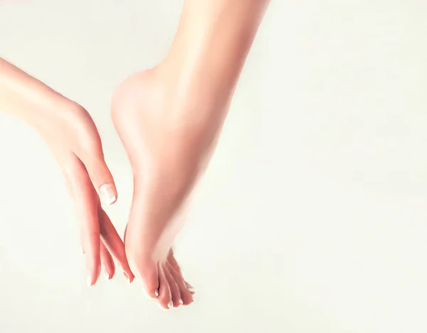 Perfect clean female foot . — Stock Photo, Image