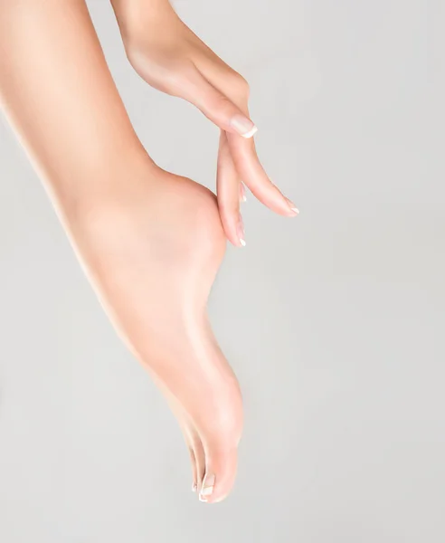 Perfect clean female foot . — Stock Photo, Image